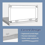 3-Piece Bed Rail for Toddlers with Headboard Rod, Adjustable Baby Bed Rail Guard (78.7 * 78.7 * 59 Inch-Queen Size)