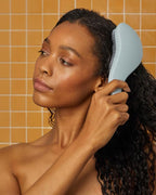 Kitsch Detangler Brush – Gentle Curly Hair Brush with Flexible Bristles for All Hair Types - Wet or Dry | Detangling Hair Brushes for Women & Men, Adults & Kids - Haze Blue