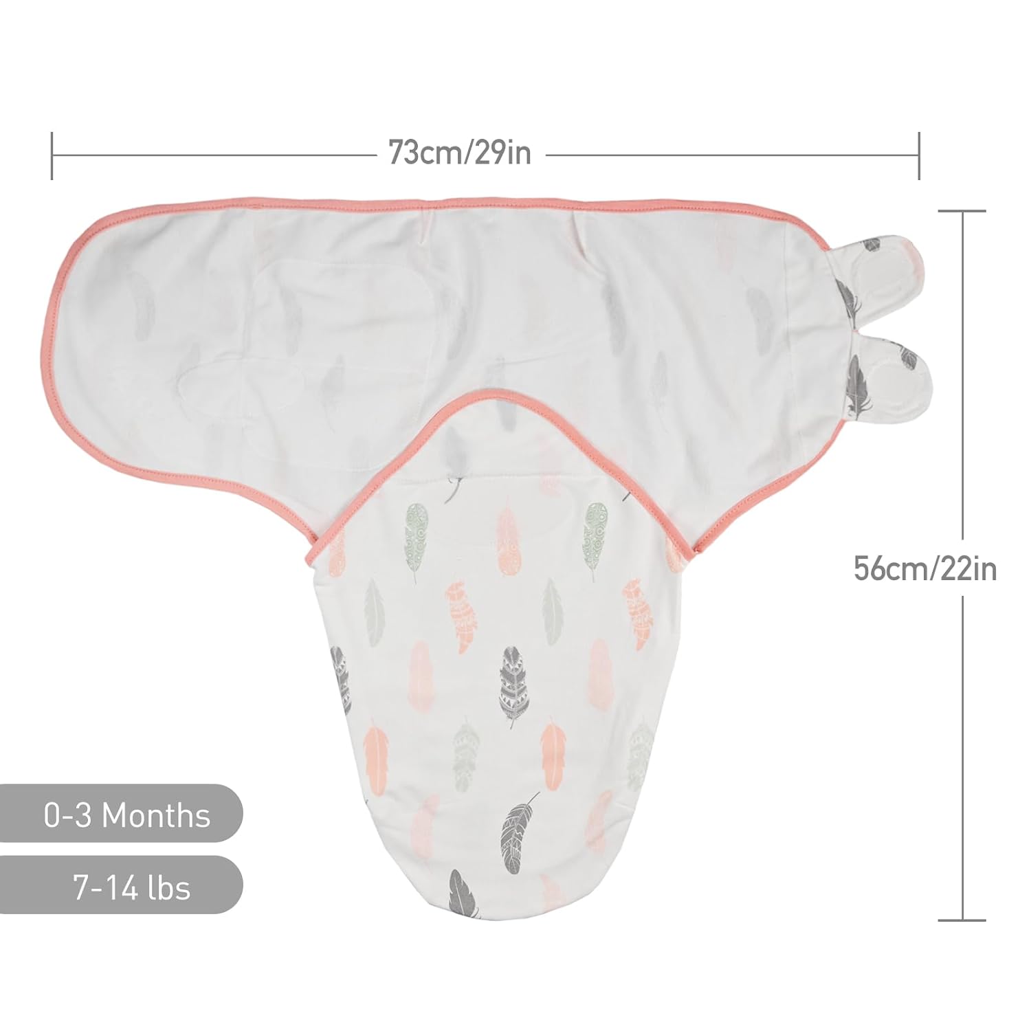 Organic Baby Swaddle Sleep Sacks, 3-Pack Swaddles for Newborns Baby Essentials, Infant 0-3 Months, 100% Cotton Soft & Snug Adjustable Wrap Nursery Swaddling Blankets Improves Sleep