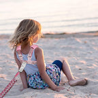 Reflective Toddler Harness with Anti Lost Wrist Link- 3 in 1 Baby Safety Leash with Key Lock Design for Boys/Girls, Walking Wristband Rope Protection Tether Belt, Pink