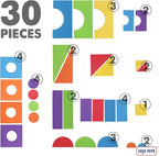 Large Building Foam Blocks for Toddlers – Giant Jumbo Big Building Blocks (30 Pieces)