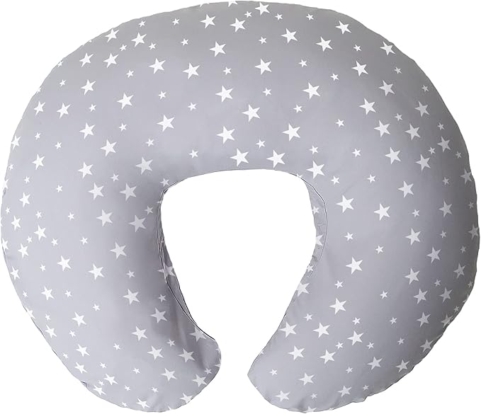 Niimo Nursing Pillow - 100% Cotton Breastfeeding Pillow Cover, Ergonomic Nursing Pillows for Breastfeeding, Machine-Washable Baby Pillow, Breastfeeding Pillows & Breastfeeding Essentials