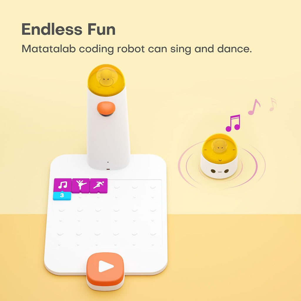 Matatalab Coding Robot Set for Kids Ages 4+, STEM Educational Toy, Early Programming for Kids, Learn to Code Robot for Homeschool & Classroom Ages 4-10