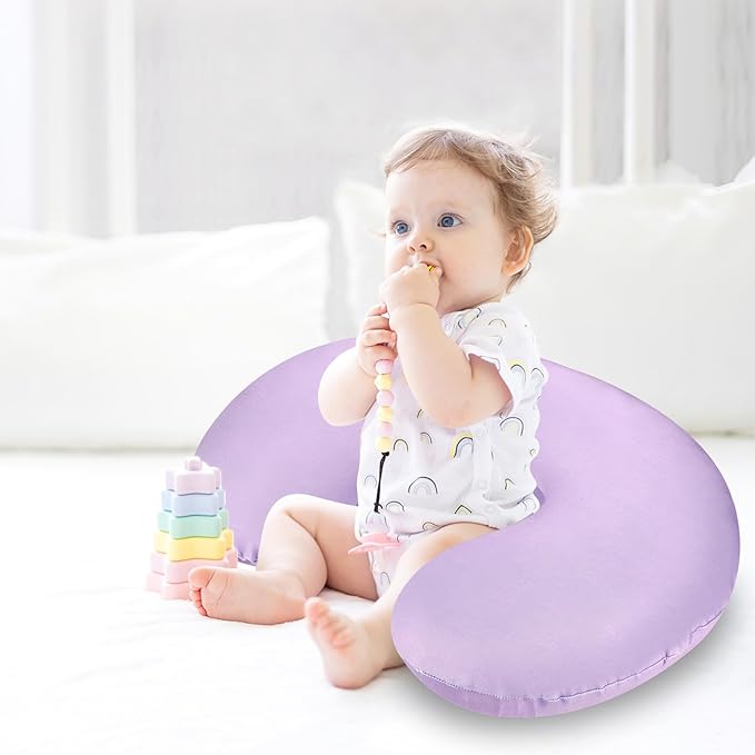 Pea Pod Nursing Pillow Cover 2 Pack Soft & Adorable Slipcovers for Breastfeeding Pillows, Comfortable Stretchy Feeding Pillow Covers for Baby Girls Boys Newborn, Removeable Pillow Case (Butterfly)