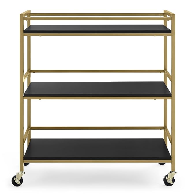 Delta Children Jade Changing Table/Cart, Ebony Melamine/Bronze
