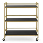 Delta Children Jade Changing Table/Cart, Ebony Melamine/Bronze
