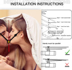 Generic Custom Clocks for Walls Personalized Clocks with Photo Text Logo That PVC Customized Round Silent Clock for Living Room Family Friends Gifts, 10inch-25cm