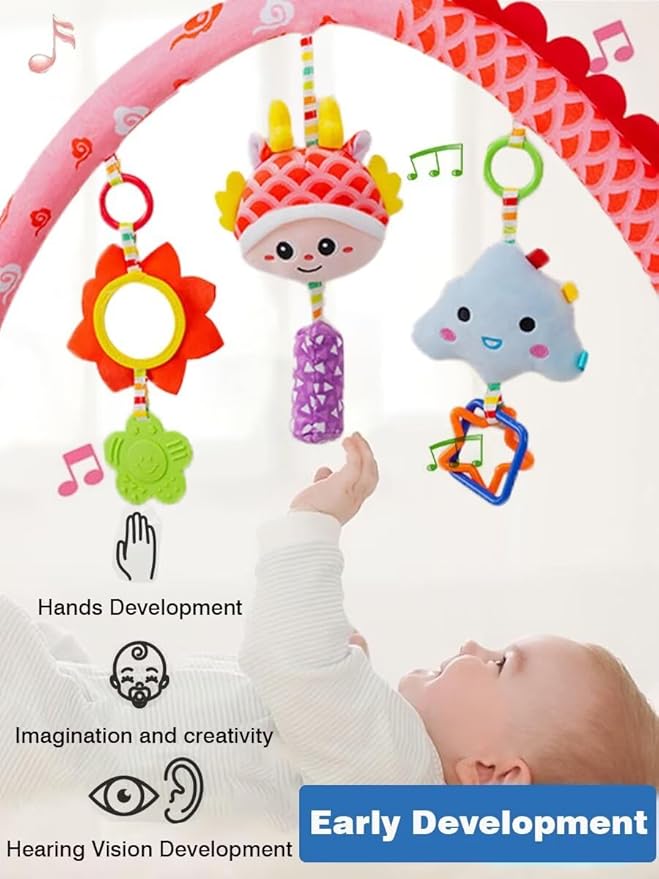 Pau1Hami1ton Baby Stroller Arch Toys, Car Seat Toys,Baby Gifts.S-19(Dragon)