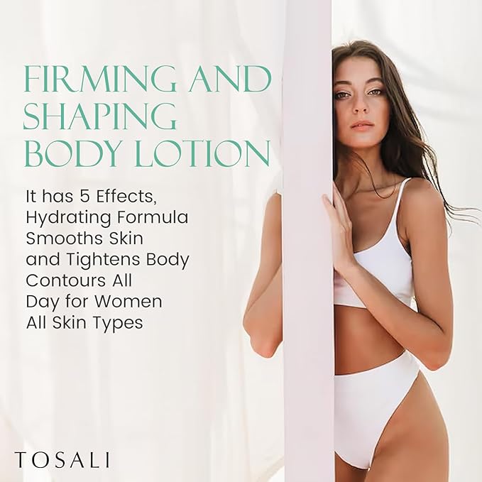 Skin Tightening and Firming Body Lotion for Women 6.8 fl oz - Saggy Skin Tightener with Instant Hydration, Anti Aging Formula for Stretch Marks Removal, Body Moisturizer for All Types
