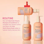 Evereden Multi-Vitamin Kids Body Wash Cool Peach: Gentle Body Wash Sensitive Skin Nourishment & Hydration Formula | Clean Non-Toxic for Kids | 8.5 fl oz.