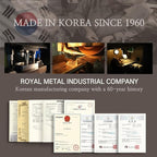 ROYAL [Made in Korea] Premium Nose Hair Trimmer for Men Freikugel, Manual, Battery-Free, Brass & Stainless Steel, Waterproof, Painless with a Patented Mechanism ET-32