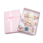 Baby Girl Nylon Headbands Flower Hair Bows Accessories-Elastic Hair Band Crown Handmade FLoral Wraps Birthday Gifts for Girls Newborn Infant Toddler 3Pcs