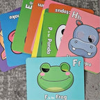 26 PCS Alphabet ABC Flash Cards with Animal Masks, Alphabet mask Cards, Giant Letter ABC Animal Faces Flash Learning Flashcards, Interactive Education Games, Learn Letters (Multicolor, 1Pcs)
