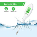 Easy@Home 8 Sec Fast Reading Digital Oral Thermometer for Adult, Kid and Baby, Oral, Rectal and Underarm Temperature Measurement for Fever with Two-Color LCD Display Backlit and Alarm EMT-A12
