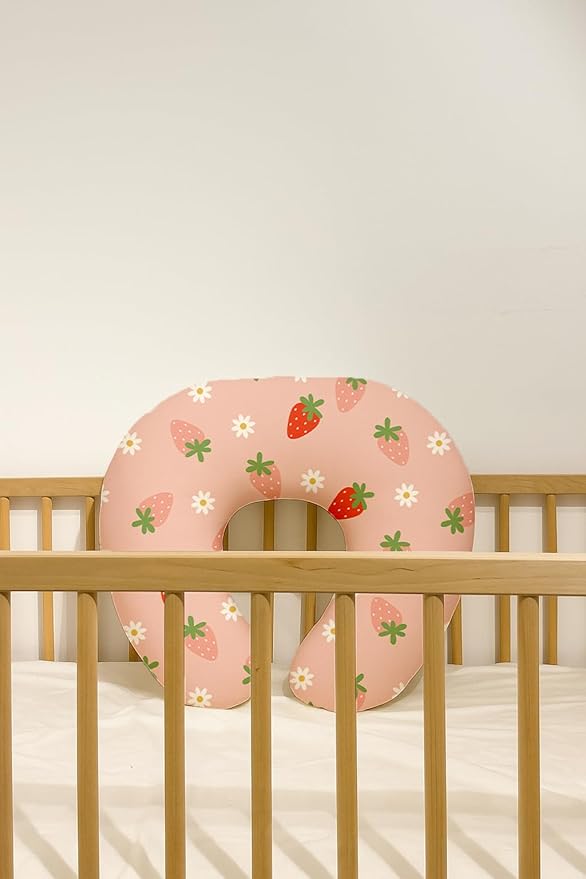 Nursing Pillow Covers 2 Pack, Breastfeeding Pillow Slipcovers Soft and Stretchy, Nursing Covers for Baby Girls Boys Newborn