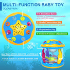 Baby Toys 6 to 12 Months - Musical Projector Rotating Light Up Toys, Tummy Time for Infant 12-18 Months, Learning Toy for Toddler 1 2 3 Years Old, Birthday Gifts for Boys Girls 0-3-6-9-12-18 Month
