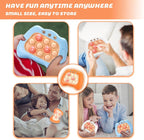 Pop Fidget Kids Quick Push Toy Game, Fast Push Handheld Games Toys for Ages 8-13,Bubble Stress Pop Light up Game, Birthday Xmas Gift,Autism Relief Relief For 3 4 5 6 7 8 9 Year Old Girls, Pink