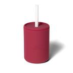 Avanchy Silicone Training Sippy Cup with Straw Lid – Tiny Cup for Babies 6+ Months to Toddlers 1 Year Old – 5 oz Infant Water Cup for Baby Led Weaning, Magenta