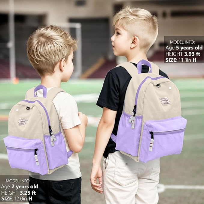 Toddler Backpack for Boys 2-5: Preschool Kindergarten 13" Daycare Backpacks Fit A4 Folder