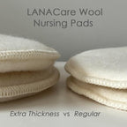 Soothingly Soft Merino Wool Nursing Pads, Style Softline, Extra Thickness, 5 in. Diameter