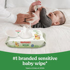 Huggies Natural Care Sensitive Baby Wipes, Unscented, Hypoallergenic, 99% Purified Water, 15 Flip-Top Packs (960 Wipes Total)