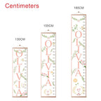 Personalized Kids Height Chart - Canvas Growth Ruler for Boys and Girls - Custom Name Banner with Removable Nursery Wall Decor - Gift for Kid’s Room Decoration