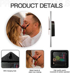 Generic Custom Clocks for Walls Personalized Picture Hanging Time Clocks That PVC Customized Round Silent Clock for Living Room Creative, 12inch-30cm