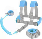 Toddler Leash for Walking, 2-in-1 Anti Lost Wrist Link & Baby Harness with Security Lock, 6.6Ft Long Rein for Boys & Girls 1-3 Years Old for Outdoor Activities, Park, and Travel（Blue）