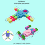 8 Pack Funny Sensory Fidget Toys, DIY Deformable Robot Fingertip Toys for Kids Adults, Pop Chain Toy for Christmas Birthday Party Favors Gifts,Classroom Supplies Prizes (Random Color)