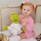 Wee Ones Girls' Plain Wrap Classic Grosgrain Hair Bows on a WeeStay No-Slip Hair Clip, Handmade, Small, Pearl Pink