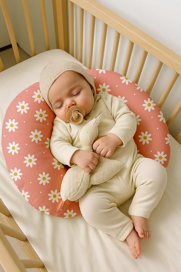 Nursing Pillow Covers 2 Pack, Breastfeeding Pillow Slipcovers Soft and Stretchy, Nursing Covers for Baby Girls Boys Newborn