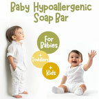 Hypoallergenic Organic Baby Soap Bar - Chamomile & Green Tea Oil - Gentle Cleansing Body Wash for Sensitive Skin | Babies, Toddlers, and Kids | 3-Pack