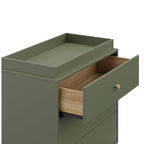 Storkcraft California 3-Drawer Chest with Removable Changing Topper (Olive with Driftwood) – GREENGUARD Gold Certified, Interlocking Drawer System, Pre-Installed Tracks, Easy Assembly