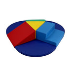 Factory Direct Partners 13800-AS SoftScape Toddler Playtime Junction 360 Climber Plus Side Pads, Indoor Active Play Structure for Toddlers and Kids; Safe Soft Foam (7-Piece) - Assorted