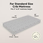 KeaBabies 2-Pack Baby Crib Sheets for Boys, Girls - 52x28 Viscose Derived from Bamboo Toddler Bed Sheets Neutral, Fitted Crib Mattress Cover for Standard Baby Bedding, Soft & Cozy (Woodland)