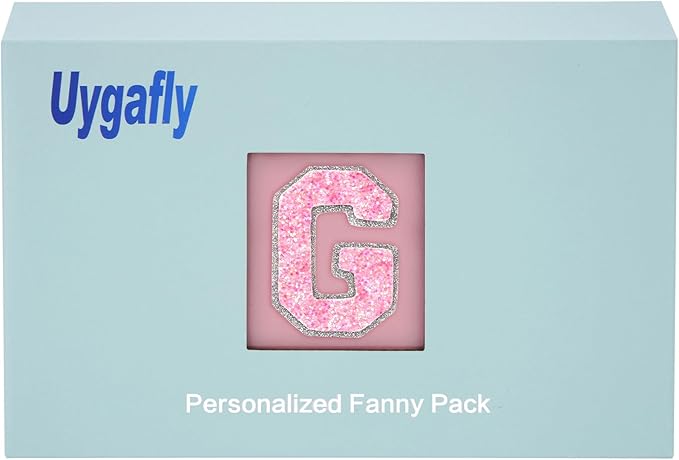 Graduation Gifts for Teens Kids Daughter Sister Her - Birthday Gifts for 3 4 5 6 7 8 9 10 11 12 13 Year Old Girls,Fanny Pack Crossbody Bag Belt Bag Cute Trendy Stuff | Peach,Initial G