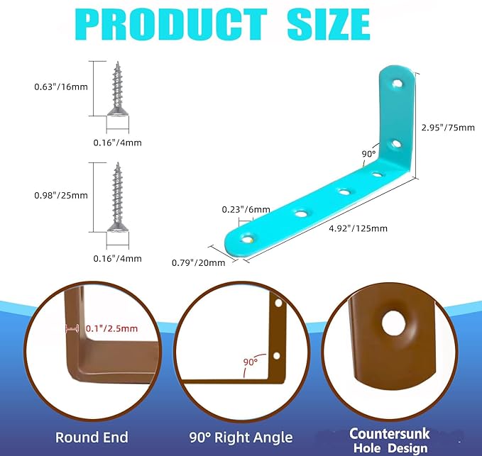 Anti Tip Furniture Anchors for Baby Pet Proofing,Furniture Wall Anchor Furniture Dresser Bookshelf Falling Prevention Device for Children (Blue)