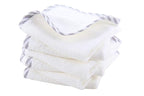 HIPHOP PANDA Baby Washcloths, Rayon Made from Bamboo - 2 Layer Ultra Soft Absorbent Newborn Bath Face Towel - Reusable Baby Wipes for Delicate Skin - Gray Stripe, 30 Pack