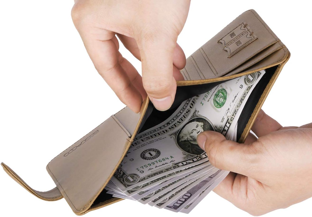 Passport Holder Cover Wallet RFID Blocking Leather Card Case Travel Accessories for Women Men (Brown)