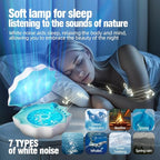 Northern Lights Projector, Night Light Projector for Bedroom Built-in Bluetooth Speaker, White Noise, Shell Night Light for Room Decor/Gift for Kids/Party/Music/Relaxation/Birthday (Blue)