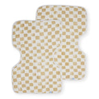 Little Unicorn Ultra-Absorbent Premium Burp Cloth 2 Pack | Soft on Baby's Skin | Larger Size | Ergonomic Design | Set of 2 (Adobe Checker)