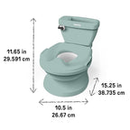 Ingenuity My Size Potty Pro in Green, Infant Potty Training Toilet, Lifelike Flushing Sound, for Ages 18 Months, Up to 50 Pounds
