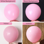 RUBFAC 129pcs Pastel Pink Balloons Different Sizes 18 12 10 5 Inches for Garland Arch, Light Pink Balloons for Birthday Valentine's Day Baby Shower Gender Reveal Wedding Party Decoration