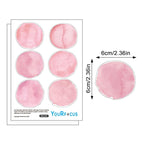 Pink Polka Dot Wall Decals 36pcs Watercolor Dots Wall Sticker for Kids, Baby Girls, Teens, and Nursery Room (6 Sheets) - Each Dot: 2.36 x 2.36 inch