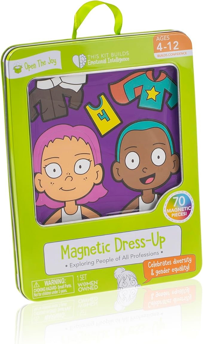 Open The Joy Magnetic Dress-up Playset for Kids - Mix and Match Magnetic Outfits, Accessories, and Characters - Ages 4 and Up