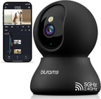 blurams Indoor Camera, 2K Pet Camera 360° Cameras for Home Security with Phone App, Motion Tracking, 2-Way Audio, IR Night Vision, Siren, Compatible with Alexa & Google Assistant