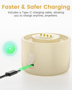 Portable Baby Bottle Warmer for Travel – 17oz Cordless Milk Warmer with Detachable Battery, USB Rechargeable Breast Milk Warmer, Baby Bottle Heater for Home and On-The-Go Use