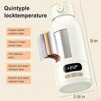 Portable Bottle Warmer for Travel Portable Milk Warmer for Baby Travel,Multi-Speed Keep Warm Function, 95-212℉ 17oz Capacity,66W Battery,24hrs Keep Warm,Best Choice for Travel Bottle Warmer on The Go