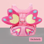 Toddlers Leash + Anti Lost Wrist Link Child Kids Safety Harness Kids Walking Wristband Assistant Strap Belt for Girl Pink Christmas Gift (PINK2)