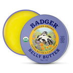 Badger Belly Butter, Organic Stretch Mark Cream for Pregnant Belly, Rich Hypoallergenic Moisturizing Organic Cocoa Butter & Coconut Body Butter for Women, 2 oz Tin